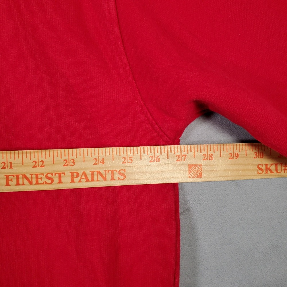 Y2K Chaps Ralph Lauren Hoodie Mens XL Red Stitched‎ Logo Full Zip Casual Preppy - Picture 6 of 9
